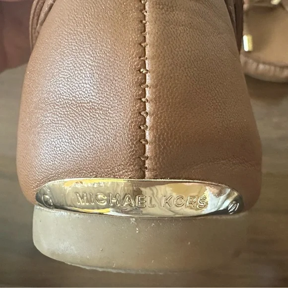 Michael Kors Sutton Brown Leather Loafers Sz 8.5 - Picture 10 of 12